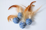 Sisal Feather Toy Balls (Set of 4)